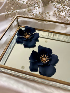 Aretes Amalia negros