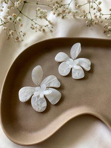 Aretes Indigo Blancos