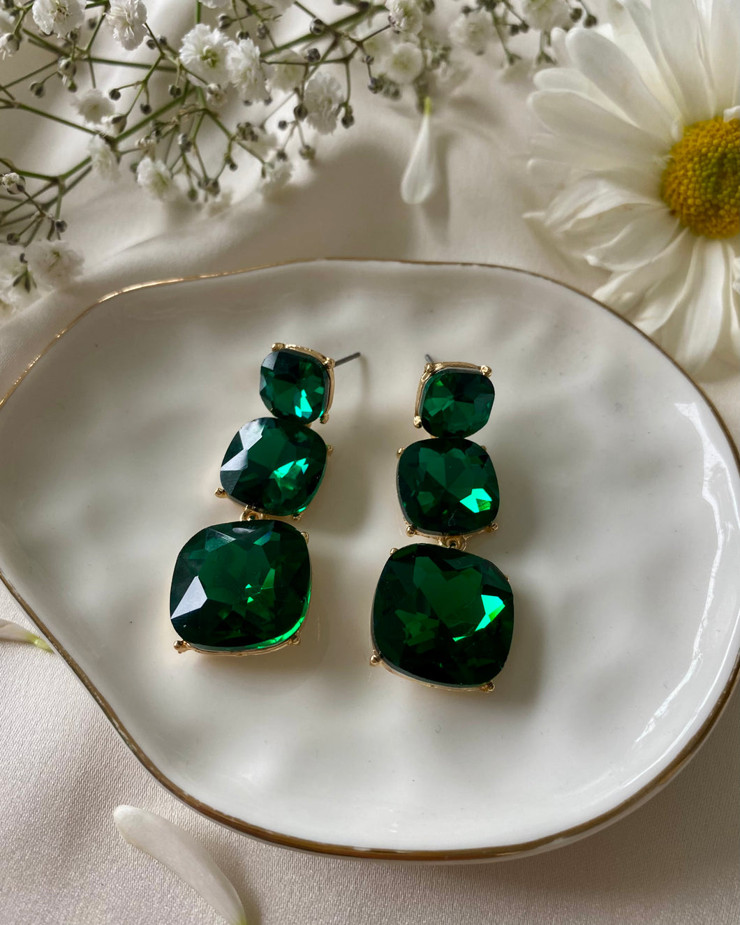 Aretes Naila verdes