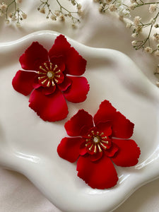 Aretes Amalia Rojos