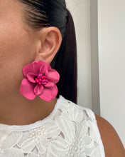 Cargar imagen en el visor de la galería, Aretes Luana Fucsia
