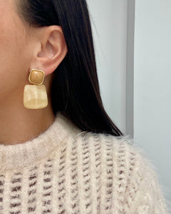 Aretes Alia beige