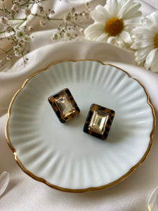 Aretes Sassy Marrón