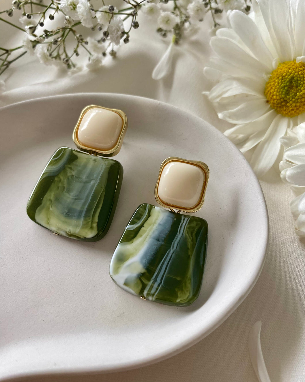 Aretes Alia verdes