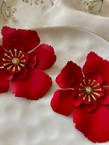 Aretes Amalia Rojos