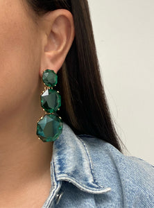 Aretes Elena verdes